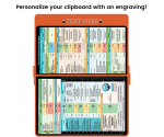 WhiteCoat Clipboard® - Orange Ovarian/Adnexal Sonography Edition